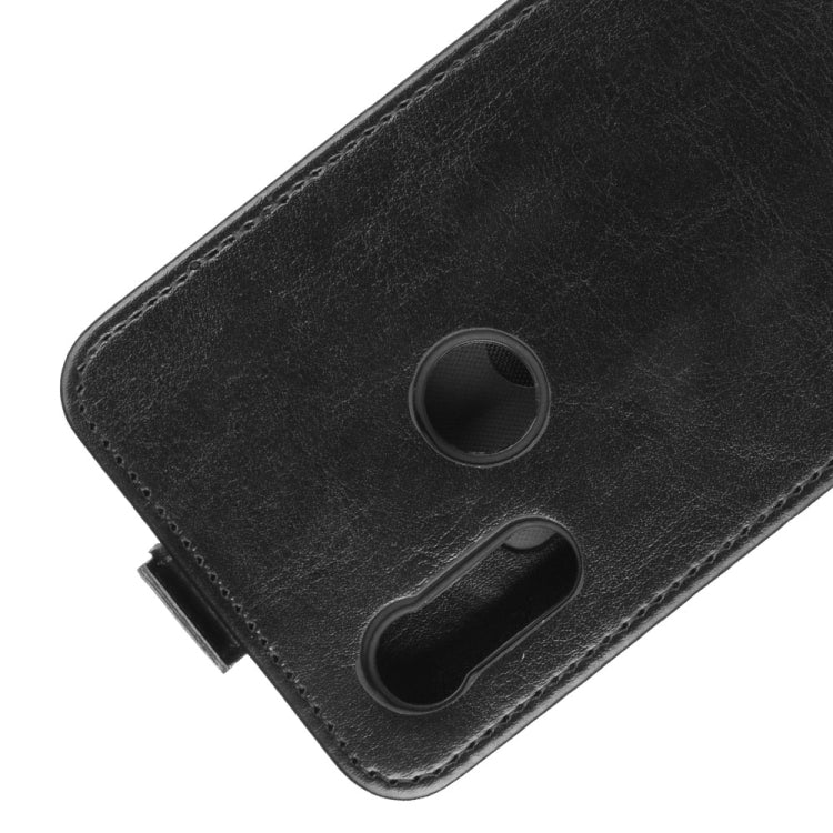 For Motorola Moto E6s 2020 R64 Texture Single Vertical Flip Leather Protective Case with Card Slots & Photo Frame