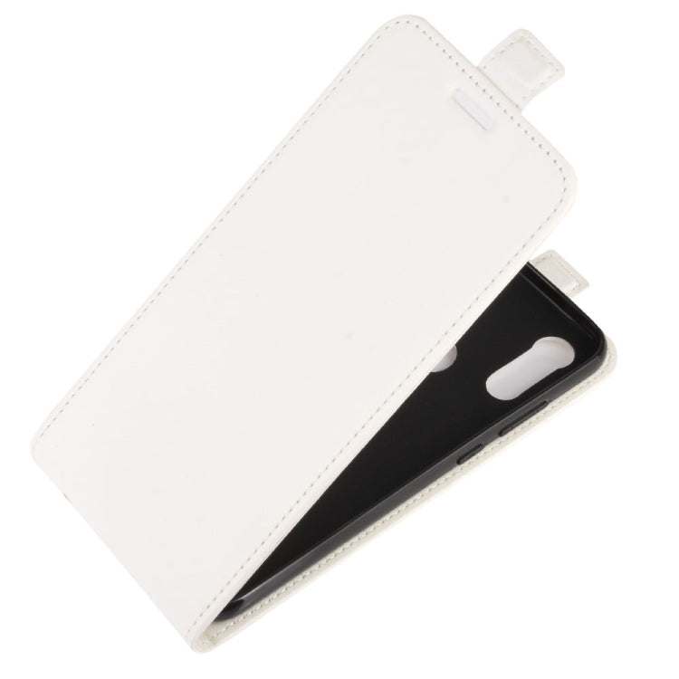 For Motorola Moto E6s 2020 R64 Texture Single Vertical Flip Leather Protective Case with Card Slots & Photo Frame