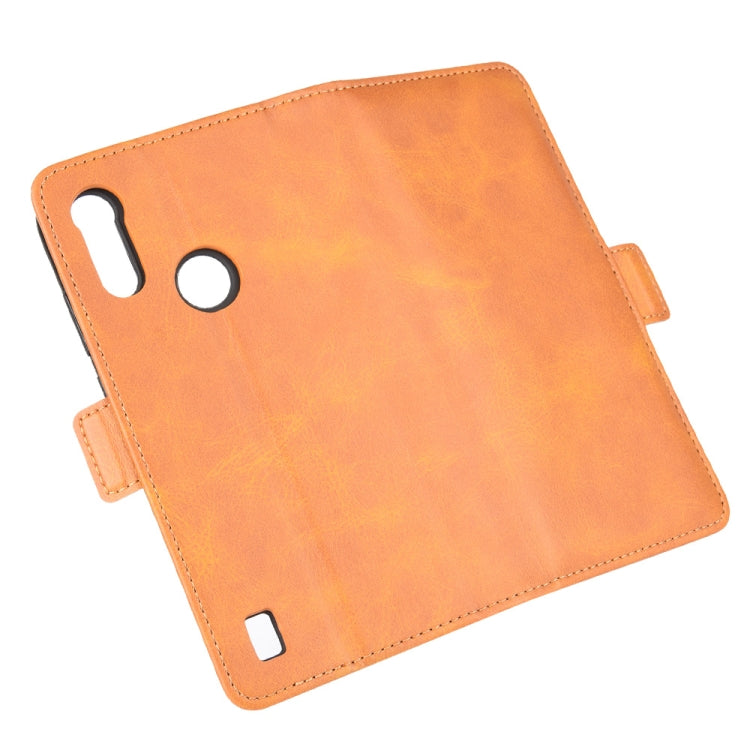 For Motorola Moto E6s (2020) Dual-side Magnetic Buckle Horizontal Flip Leather Case with Holder & Card Slots & Wallet