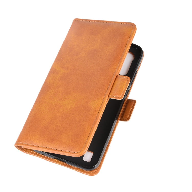 For Motorola Moto E6s (2020) Dual-side Magnetic Buckle Horizontal Flip Leather Case with Holder & Card Slots & Wallet
