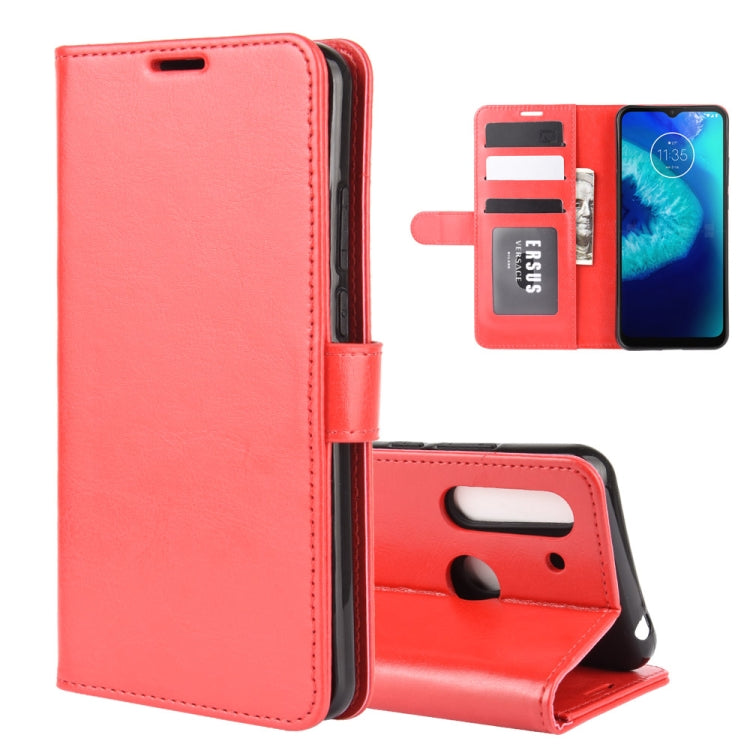 For Motorola Moto G8 Power Lite R64 Texture Single Horizontal Flip Protective Case with Holder & Card Slots & Wallet& Photo Frame