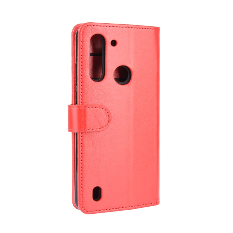 For Motorola Moto G8 Power Lite R64 Texture Single Horizontal Flip Protective Case with Holder & Card Slots & Wallet& Photo Frame