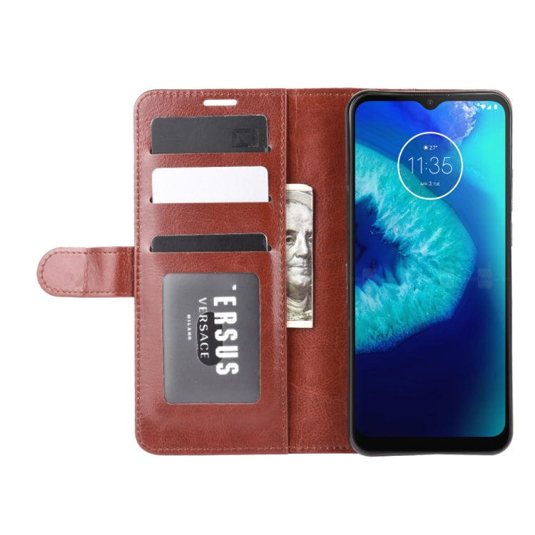 For Motorola Moto G8 Power Lite R64 Texture Single Horizontal Flip Protective Case with Holder & Card Slots & Wallet& Photo Frame