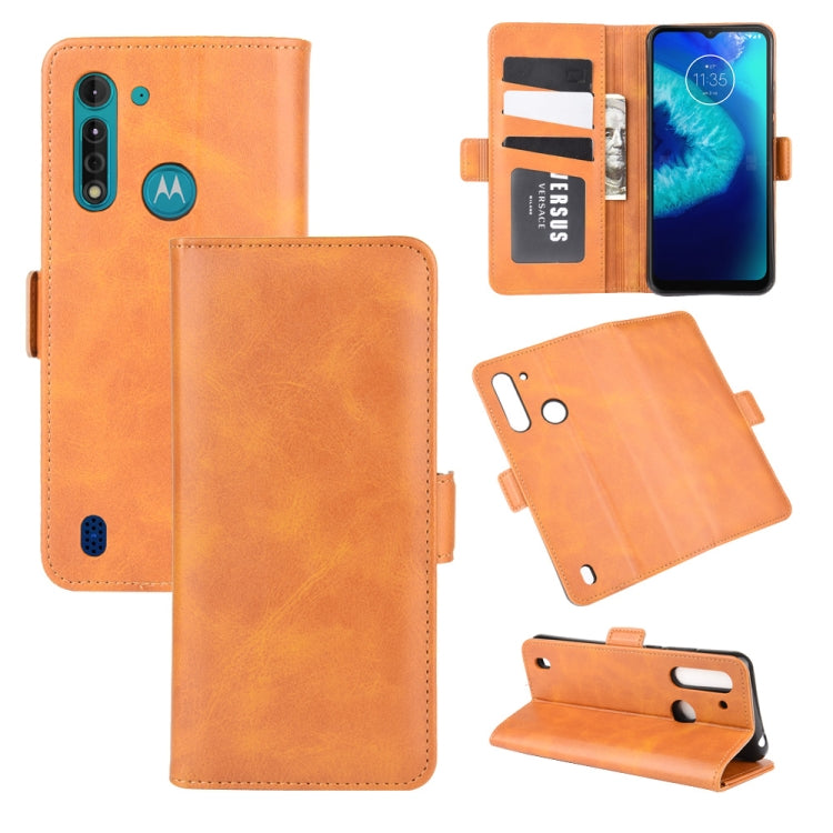 For Motorola Moto G8 Power Lite Dual-side Magnetic Buckle Horizontal Flip Leather Case with Holder & Card Slots & Wallet