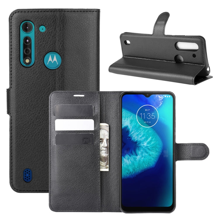 For Motorola Moto G8 Power Lite Litchi Texture Horizontal Flip Protective Case with Holder & Card Slots & Wallet