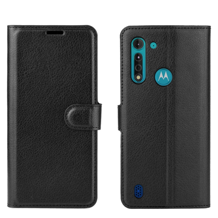 For Motorola Moto G8 Power Lite Litchi Texture Horizontal Flip Protective Case with Holder & Card Slots & Wallet