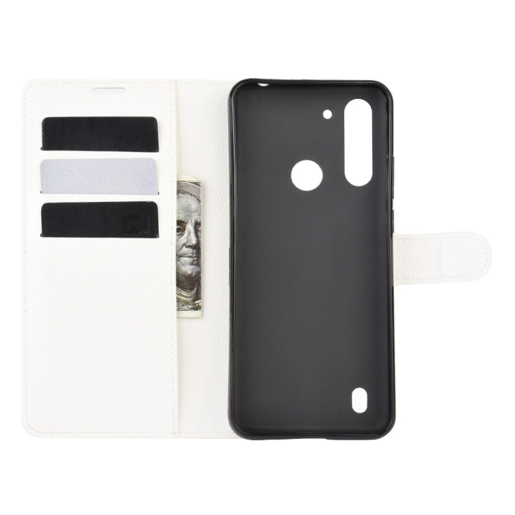 For Motorola Moto G8 Power Lite Litchi Texture Horizontal Flip Protective Case with Holder & Card Slots & Wallet