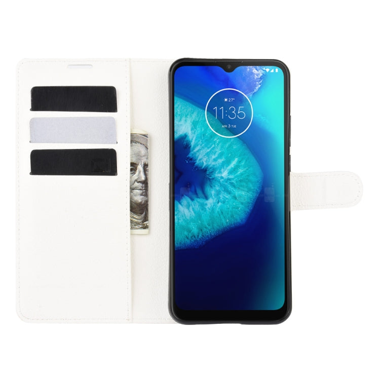For Motorola Moto G8 Power Lite Litchi Texture Horizontal Flip Protective Case with Holder & Card Slots & Wallet