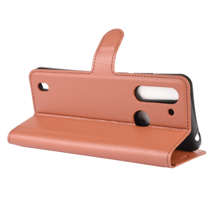 For Motorola Moto G8 Power Lite Litchi Texture Horizontal Flip Protective Case with Holder & Card Slots & Wallet