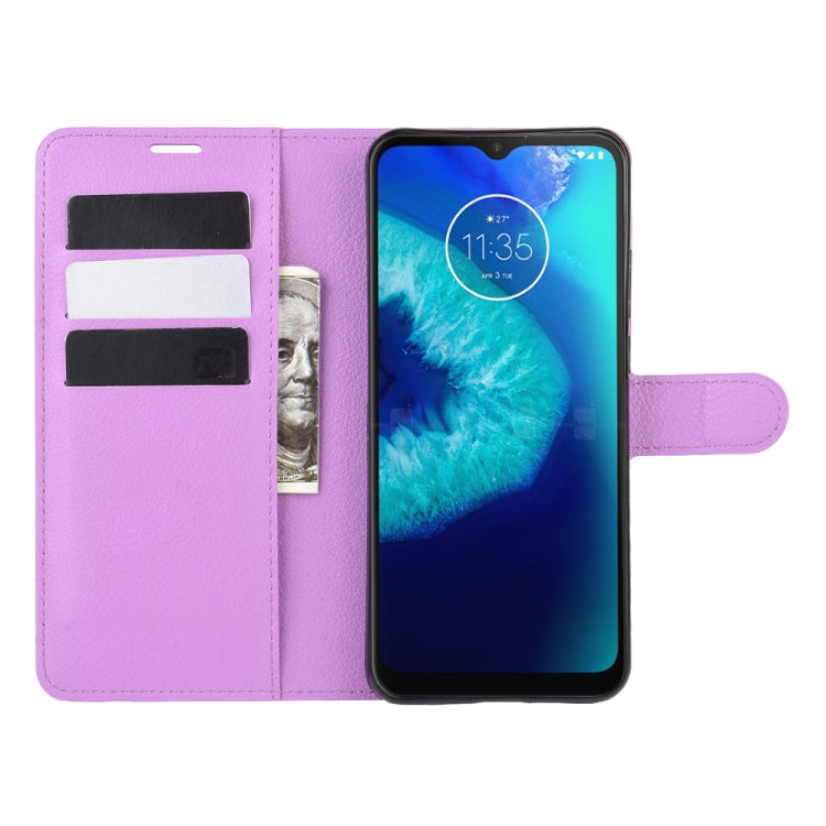 For Motorola Moto G8 Power Lite Litchi Texture Horizontal Flip Protective Case with Holder & Card Slots & Wallet