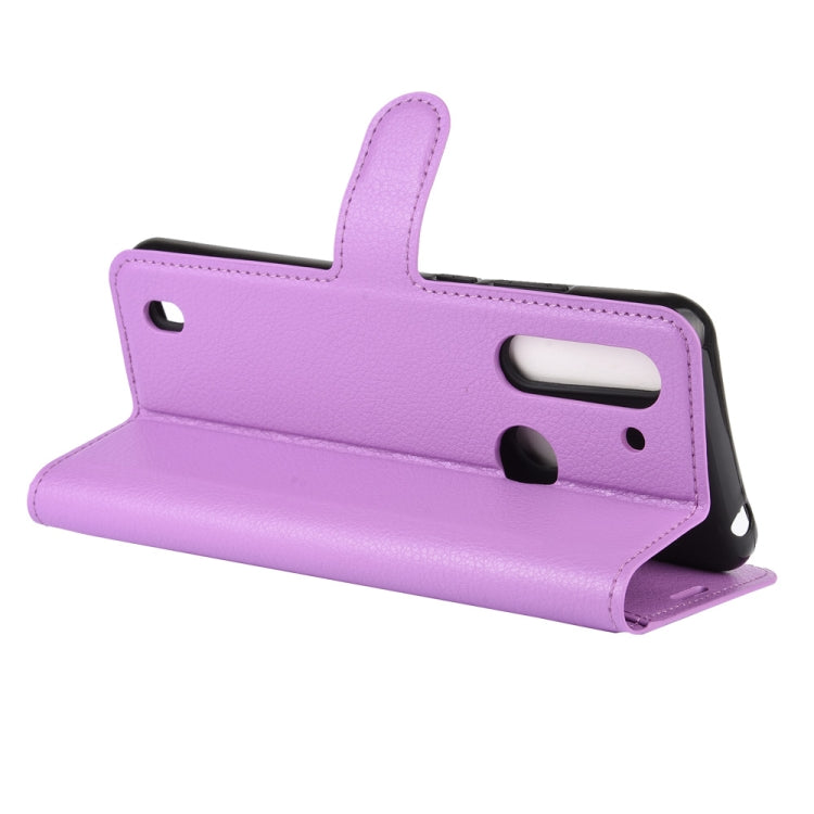 For Motorola Moto G8 Power Lite Litchi Texture Horizontal Flip Protective Case with Holder & Card Slots & Wallet
