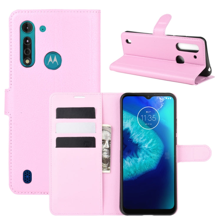 For Motorola Moto G8 Power Lite Litchi Texture Horizontal Flip Protective Case with Holder & Card Slots & Wallet