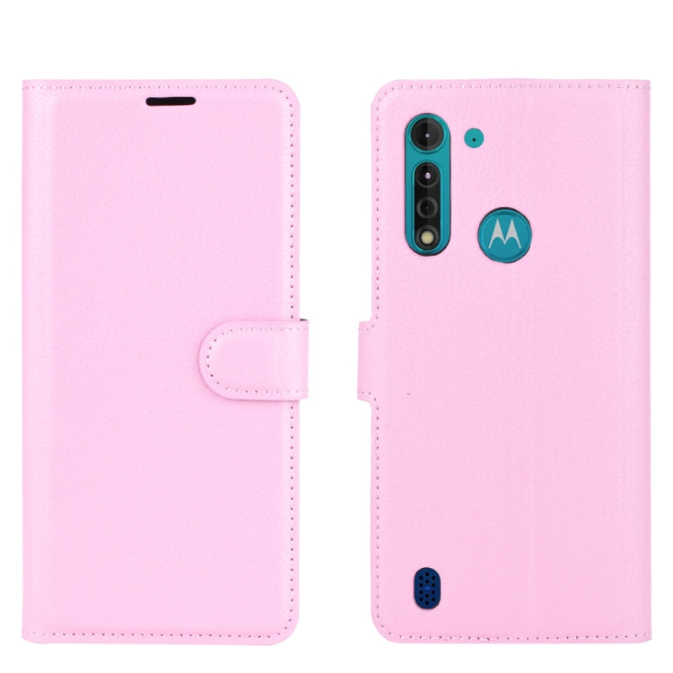 For Motorola Moto G8 Power Lite Litchi Texture Horizontal Flip Protective Case with Holder & Card Slots & Wallet
