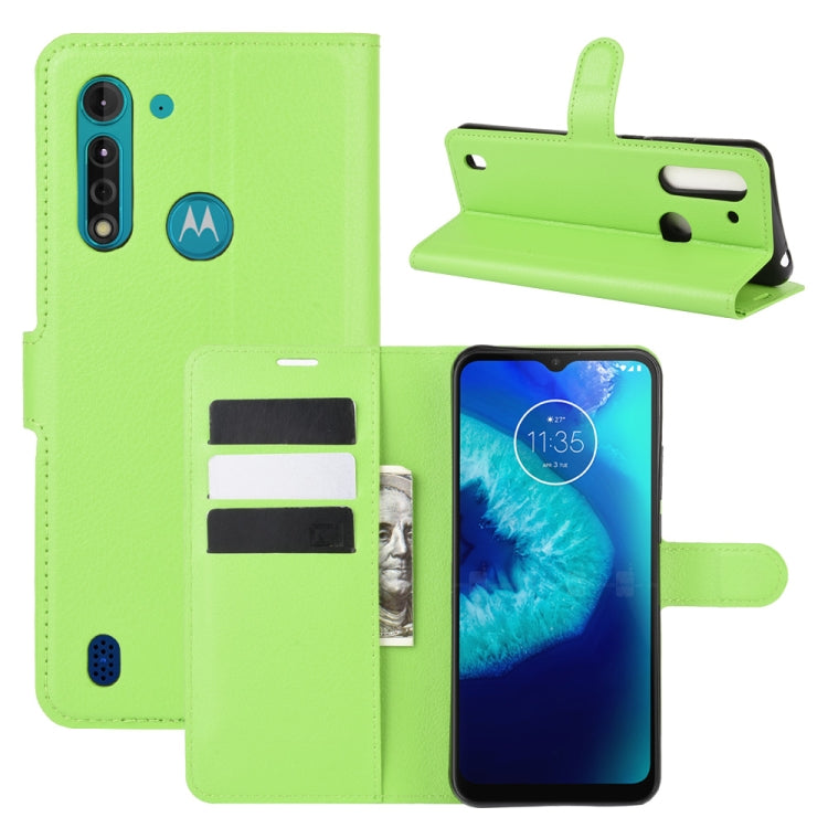 For Motorola Moto G8 Power Lite Litchi Texture Horizontal Flip Protective Case with Holder & Card Slots & Wallet