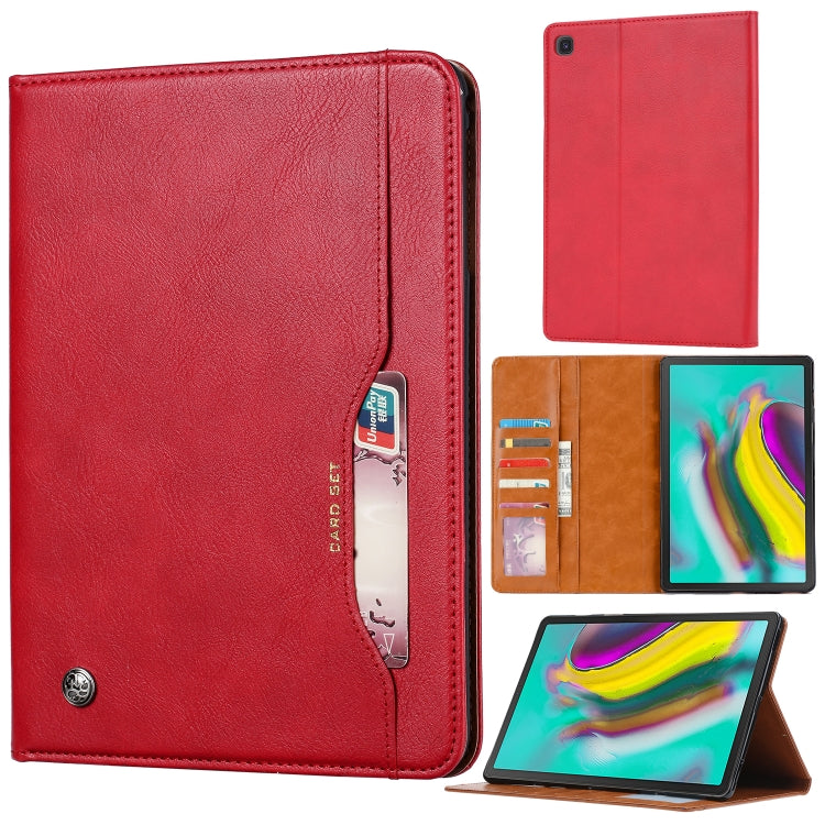 For Samsung Galaxy Tab A 8.4 2020 T307U Knead Skin Texture Horizontal Flip Leather Case with Photo Frame & Holder & Card Slots & Wallet
