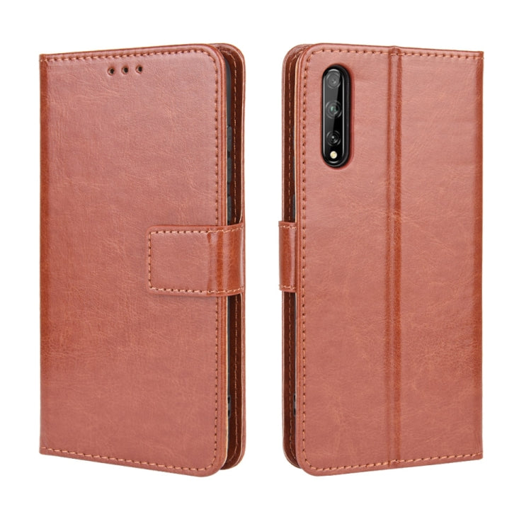 For Huawei P Smart S/Y8p/Enjoy 10S Retro Crazy Horse Texture Horizontal Flip Leather Case , with Holder & Card Slots & Photo Frame