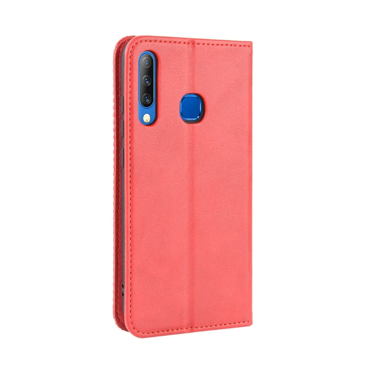 For Infinix Smart 3 Plus / X627 Magnetic Buckle Retro Crazy Horse Texture Horizontal Flip Leather Case , with Holder & Card Slots & Photo Frame