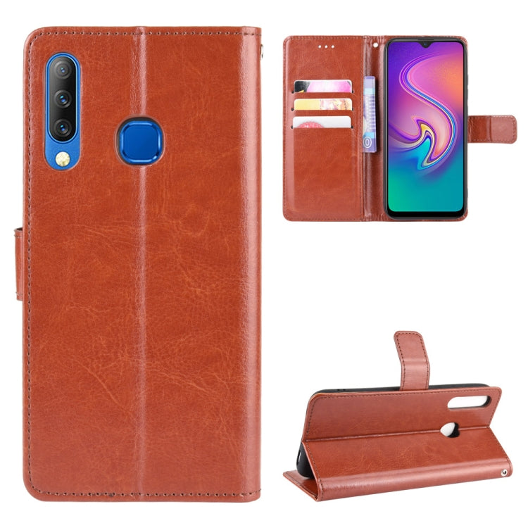 For Infinix Smart 3 Plus / X627 Retro Crazy Horse Texture Horizontal Flip Leather Case , with Holder & Card Slots & Photo Frame