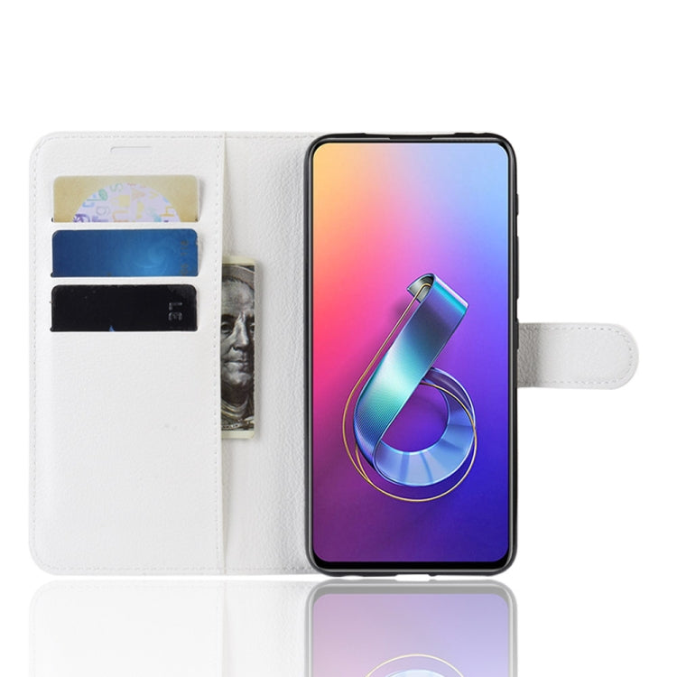 Litchi Texture Wallet Leather Stand Protective Case for Asus ZenFone 6 ZS630KL