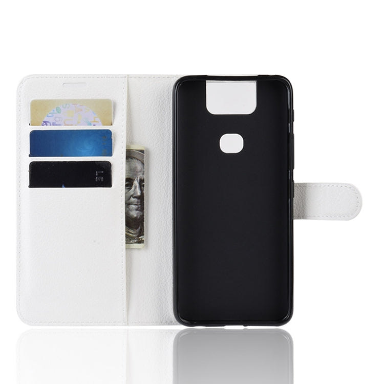 Litchi Texture Wallet Leather Stand Protective Case for Asus ZenFone 6 ZS630KL