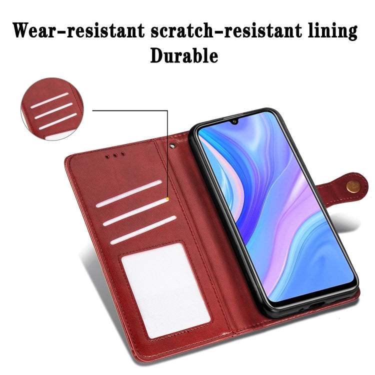 For Xiaomi Redmi 10X Pro 5G/10X 5G Retro Solid Color Leather Buckle Phone Case with Lanyard & Photo Frame & Card Slot & Wallet & Stand Function