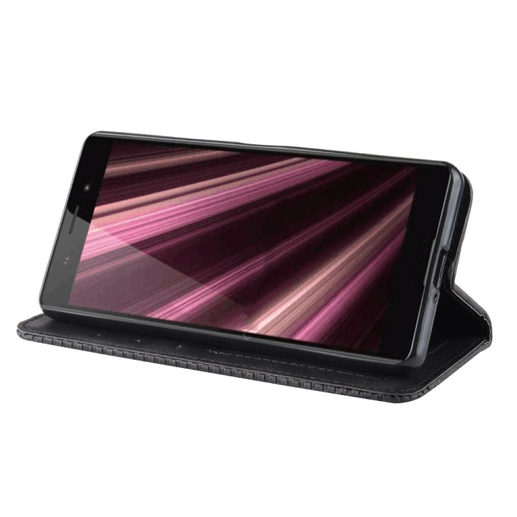 Magnetic Buckle Retro Crazy Horse Texture Horizontal Flip Leather Case for Sony Xperia ACE SO-02L, with Holder & Card Slots & Photo Frame