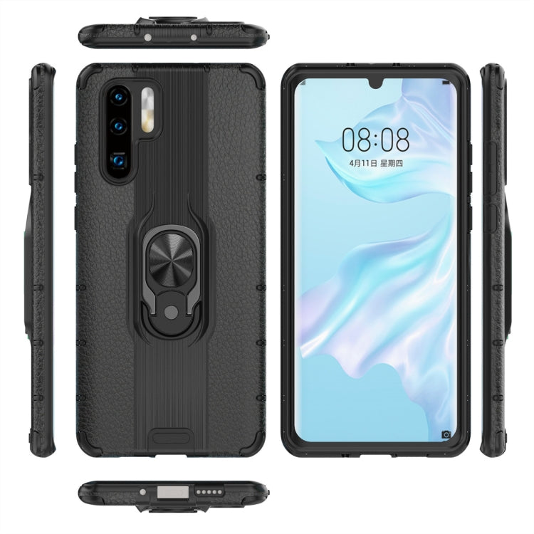 For Huawei P30 Pro Shockproof PC + TPU Case with Ring Holder