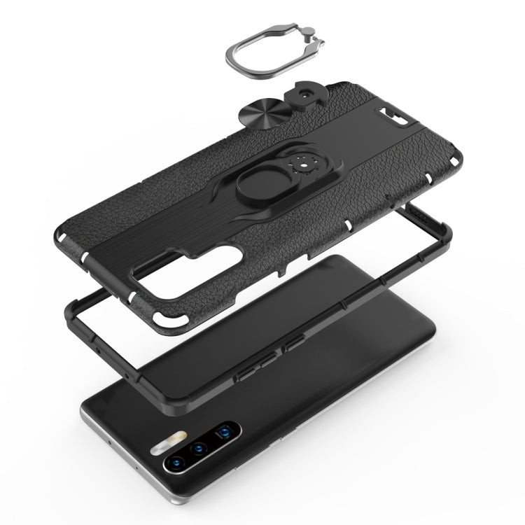 For Huawei P30 Pro Shockproof PC + TPU Case with Ring Holder
