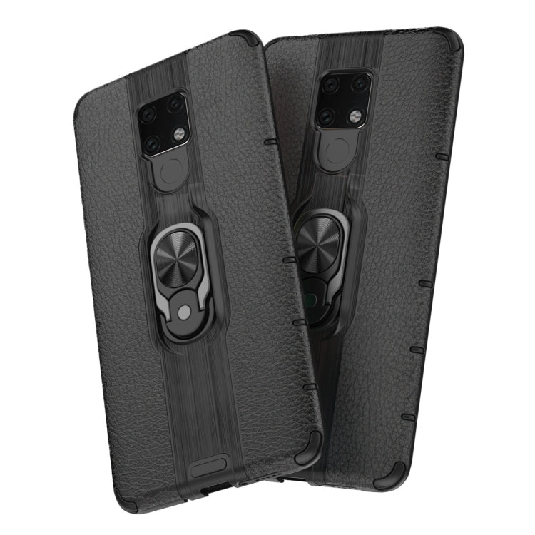 For Huawei Mate 20 X Shockproof PC + TPU Case with Ring Holder