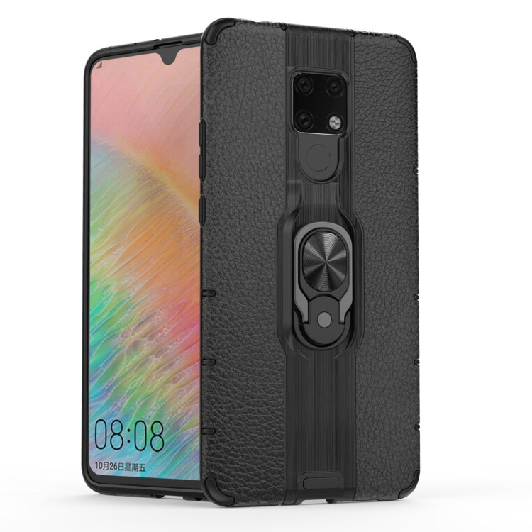 For Huawei Mate 20 X Shockproof PC + TPU Case with Ring Holder