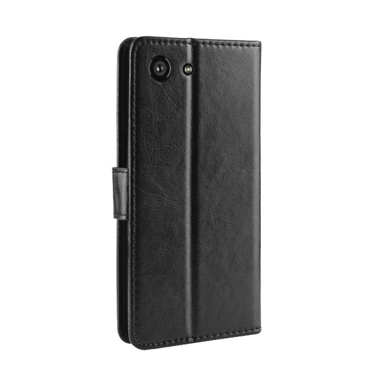 Retro Crazy Horse Texture Horizontal Flip Leather Case for Sony Xperia ACE SO-02L, with Holder & Card Slots & Photo Frame