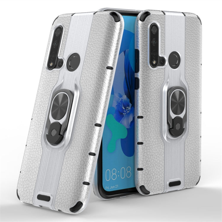 For Huawei P20 Lite 2019 Shockproof PC + TPU Case with Ring Holder