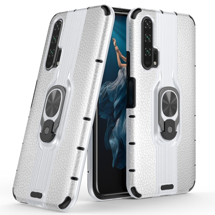 For Huawei Honor 20 Pro Shockproof PC + TPU Case with Ring Holder