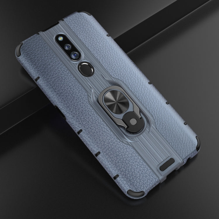 For OPPO F11 Pro Shockproof PC + TPU Case with Ring Holder