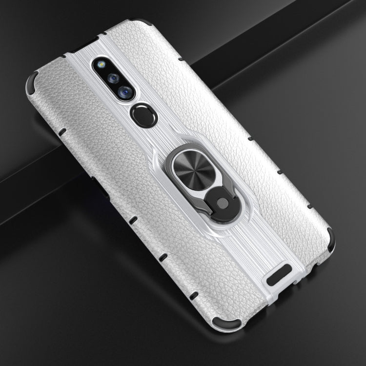 For OPPO F11 Pro Shockproof PC + TPU Case with Ring Holder