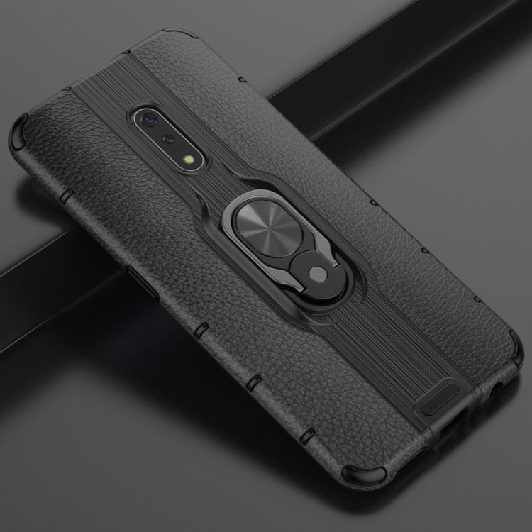 For OPPO Realme X Shockproof PC + TPU Case with Ring Holder