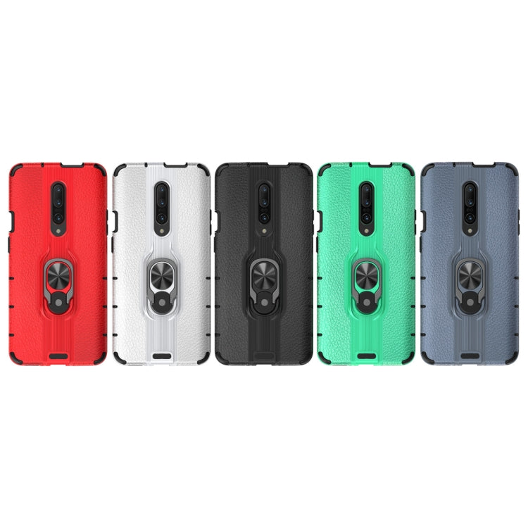 For OnePlus 7 Shockproof PC + TPU Case with Ring Holder
