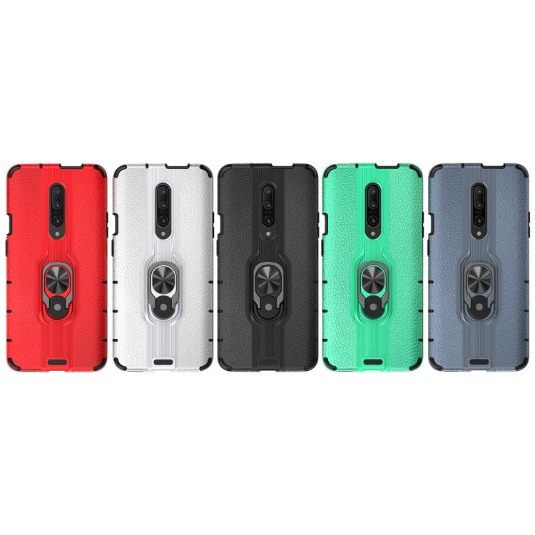 For OnePlus 7 Pro Shockproof PC + TPU Case with Ring Holder