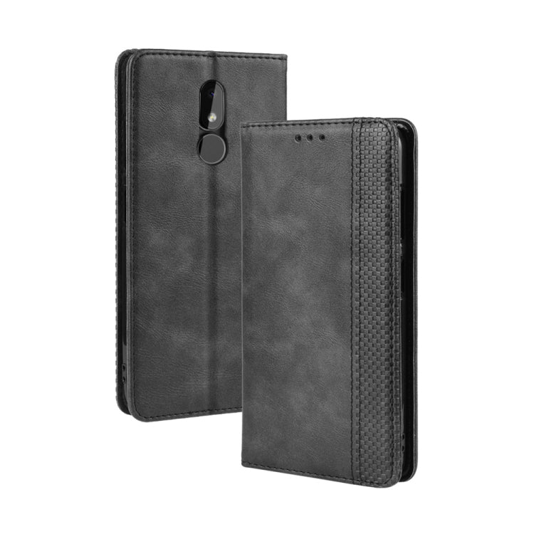 Magnetic Buckle Retro Crazy Horse Texture Horizontal Flip Leather Case for Nokia 3.2, with Holder & Card Slots & Photo Frame