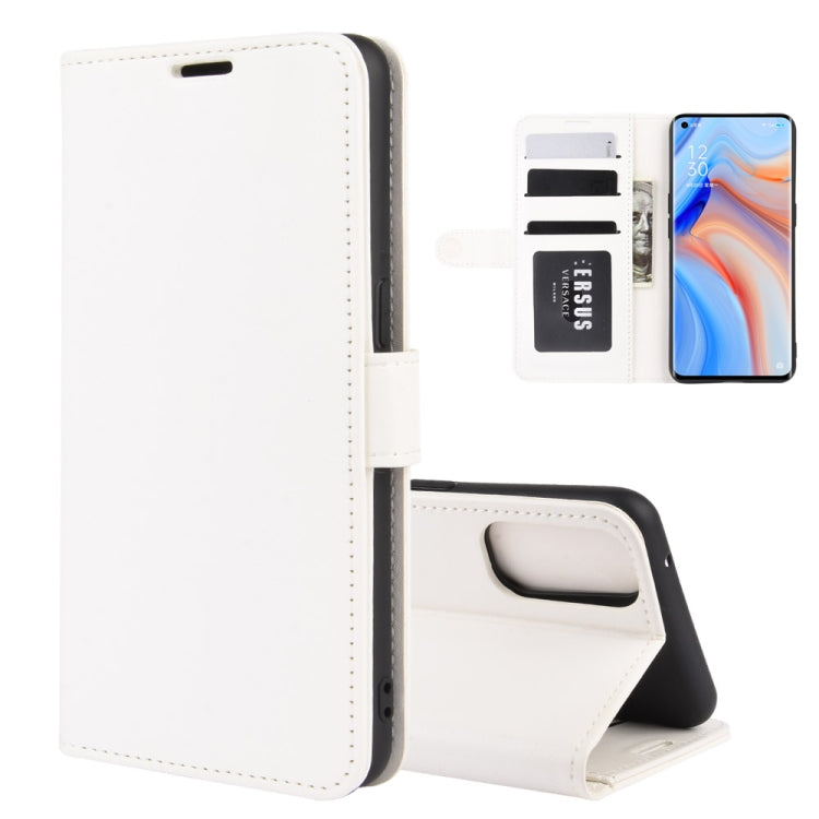 For OPPO Reno 4 Pro 5G R64 Texture Single Horizontal Flip Protective Case with Holder & Card Slots & Wallet& Photo Frame
