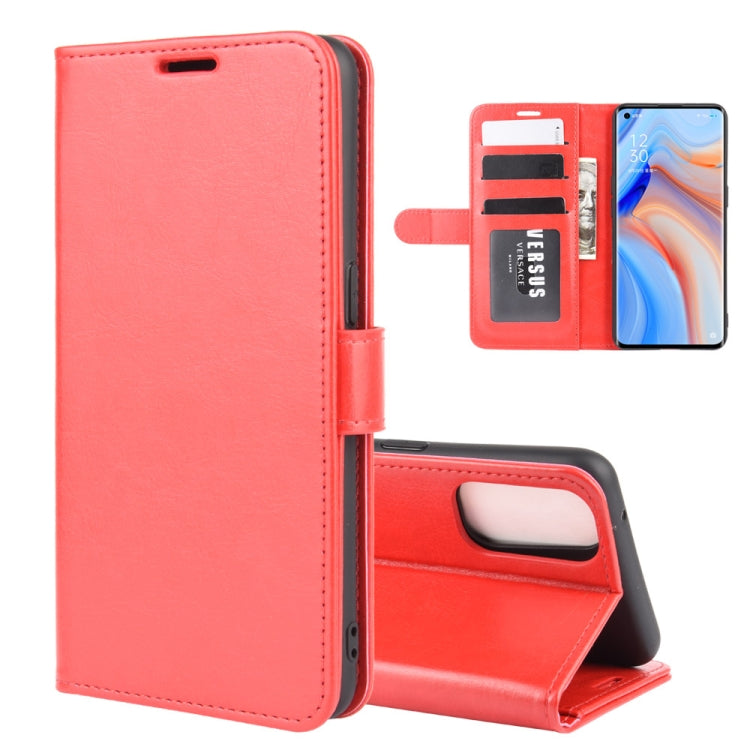 For OPPO Reno 4 Pro 5G R64 Texture Single Horizontal Flip Protective Case with Holder & Card Slots & Wallet& Photo Frame