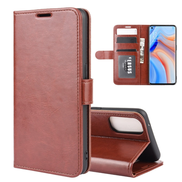 For OPPO Reno 4 Pro 5G R64 Texture Single Horizontal Flip Protective Case with Holder & Card Slots & Wallet& Photo Frame