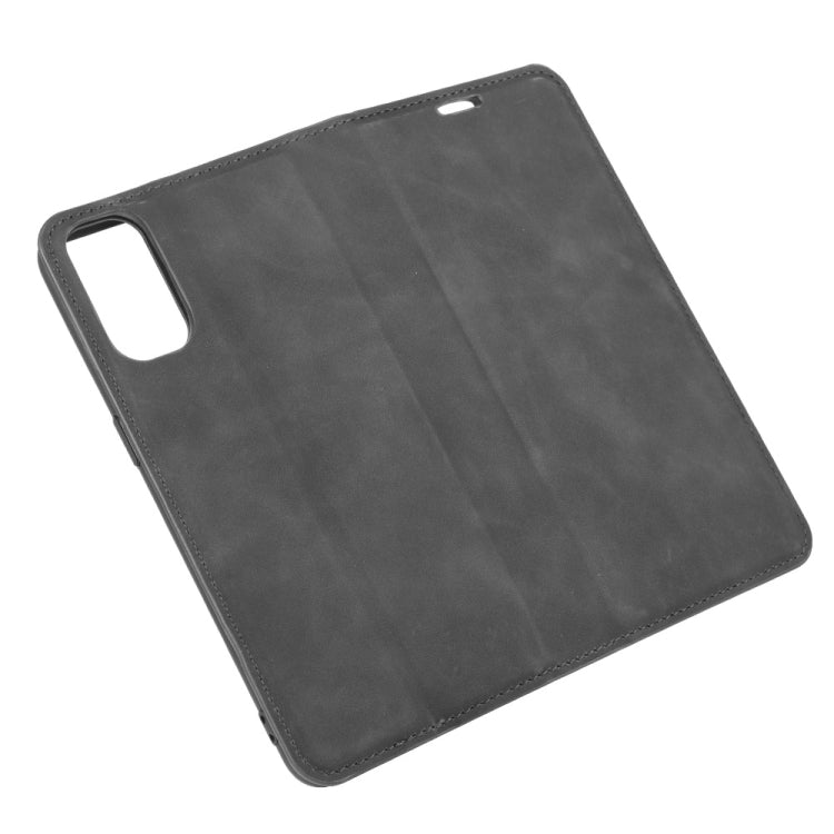 For OPPO Reno 4 Pro 5G Retro-skin Business Magnetic Suction Leather Case with Holder & Card Slots & Wallet