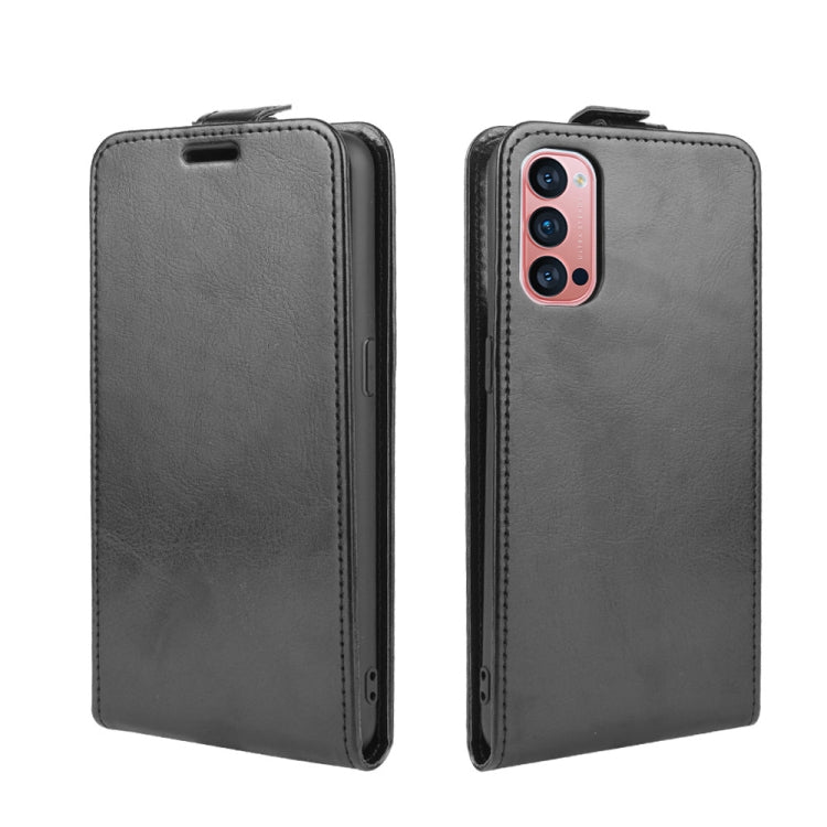 For OPPO Reno 4 Pro 5G R64 Texture Single Vertical Flip Leather Protective Case with Card Slots & Photo Frame