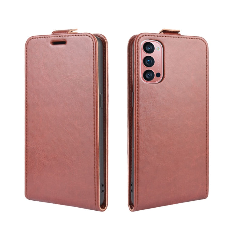 For OPPO Reno 4 Pro 5G R64 Texture Single Vertical Flip Leather Protective Case with Card Slots & Photo Frame