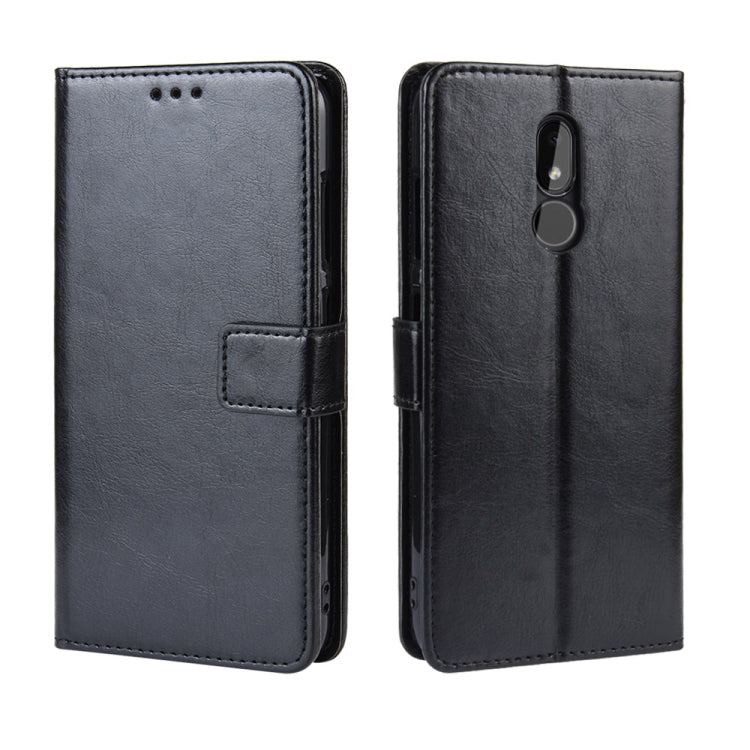 Retro Crazy Horse Texture Horizontal Flip Leather Case for Nokia 3.2, with Holder & Card Slots & Photo Frame