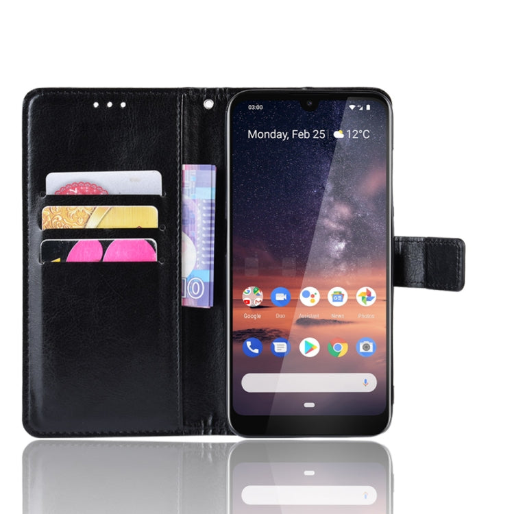 Retro Crazy Horse Texture Horizontal Flip Leather Case for Nokia 3.2, with Holder & Card Slots & Photo Frame