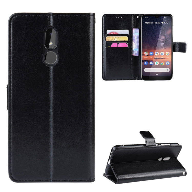 Retro Crazy Horse Texture Horizontal Flip Leather Case for Nokia 3.2, with Holder & Card Slots & Photo Frame