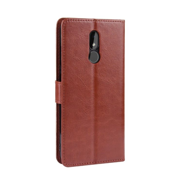 Retro Crazy Horse Texture Horizontal Flip Leather Case for Nokia 3.2, with Holder & Card Slots & Photo Frame