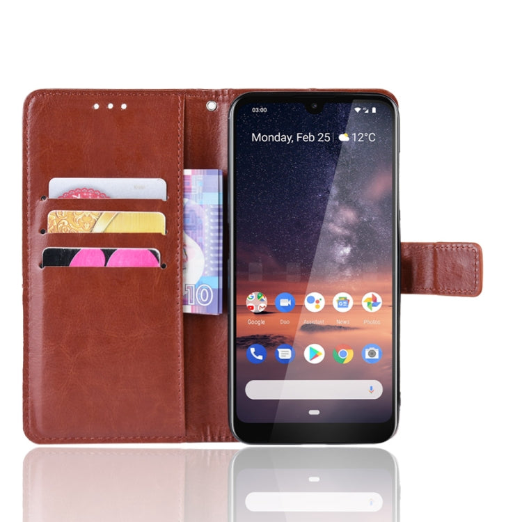 Retro Crazy Horse Texture Horizontal Flip Leather Case for Nokia 3.2, with Holder & Card Slots & Photo Frame